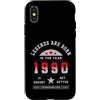Classe 1990 Leggenda Anni 90 Nostalgia O Custodia per iPhone X/XS Legends Are Born In The Year 1990 Compleanno Vintage Retrò