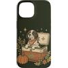 Pointer Dog Bond Custodia per iPhone 15 Raffreddatore autunnale vintage Fall Dog Pumpkin