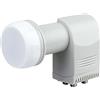 SCHWAIGER LNB4 CONVERTIDOR LOW NOISE BLOCK (LNB) 10,70-12,75 GHZ GRIS