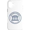 Marble & Mind Custodia per iPhone 16 Plus Cresta di filosofia greca antica Atene Portico Società