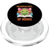 Just a Funny Amphibian Axolotl Lover Readsalotl Di Libri Scuola Lettura Axolotl Carino Bookworm PopSockets PopGrip per MagSafe