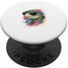 Splash Animals Abbigliamento Grafico Col Tartaruga di Mare Figa Occhiali da Sole Schizzi PopSockets PopGrip Adesivo