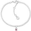 Tommy Hilfiger Bracciale tennis argentato da donna Tommy Hilfiger con pietre lucenti