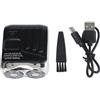 MuchLuckystar Rasoio elettrico per rasoio intelligente, mini doppio display digitale, ricaricabile, portatile, per uomo, casa, auto, viaggi, potente regalo (nero)