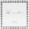 Lawrence Frames Cornice scintillante in metallo argentato, 4 x 4 cm, trasparente brillantezza