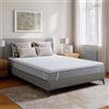 Novilla 7.5cm Topper Materasso Memory Foam 80x190cm, Schiuma Gel Traspirante e Supporto, Fodera Lavabile e Antiscivolo, Certificato Oeko-TEX, Comfort Morbido e Fresco