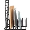 Fikoksol Organizer per taglieri, [1 pezzo] Supporto per tagliere, per cuocere biscotti, fogli di raffreddamento, piccoli scaffali, supporto per armadietti da cucina, piano di lavoro, utensili da forno
