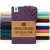 Utopia Bedding Lenzuolo con Angoli - 200x200cm - Viola