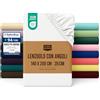 Utopia Bedding Lenzuolo con Angoli - 140x200cm - Bianco