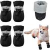 LEPGUYO 2 Coppie Scarpe Cane Impermeabili Taglia L, Antiscivolo Protezione Zampe, per Cani Medi-Grandi 16-25lbs, Primavera-Estate