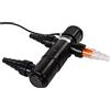 AQUAFORTE GUV-218 UV-C, Max. Stagno 20 m³, Portata ottima 2,5 m³/Ora, 18 Watt, alloggiamento con Attacco Quick Lock, 3 beccucci 20/25/32/40 mm e Vetro di Scarico UV, Interno a Forma di elice