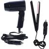 MACHSWON 12 V portatile auto caldo freddo pieghevole nero con manico pieghevole set ideale per raddrizzatore e asciugacapelli