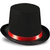 Dress Up America Cappello A Cilindro Da Smoking Per Bambine - Cappello Da Festa Del Mago Nero - Cappello Da Smoking Formale Unisex