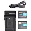 DSTE NP-BN1 - Batteria agli ioni di litio (2 pezzi) e caricatore micro USB, compatibile con Sony DSC-W510 DSC-W515PS DSC-W500 DSC-W520 DSC-WX80 DSC-WX150 DSC-QX10 DSC-TX7