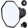 Generisch Diffusore pieghevole | Set di riflettori , 20 cm, diffusore di luce portatile con scheda grigia per fotocamere DSLR, compatibile con Nikon universale accessorio fotografia