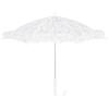 Ciieeo Ombrello Elegante in Pizzo Bianco per Vacanze Estive, Decorazione Scenica Matrimonio Ombrello Decor a Forma di Fiore, Accessorio Portatile per Fotografia Nuziale