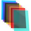 Cabilock Set 9 Fogli Gel Colorati per Illuminazione Video, Pellicola Pvc Trasparente Filtro Luce, Filtro Fotografico per Faretti LED e Decorazioni Sceniche