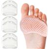 YFLife Cuscinetti Metatarsali Donna Uomo 6 Pacchetti. Cuscinetti Riutilizzabili in Gel per la Palla del Piede per Donne con Tacchi Alti, Cuscinetti per i Piedi per Alleviare il Dolore per le Scarpe
