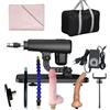 AMAZBEE Automatische Thrusting Sexmaschine Fickmaschine mit Saugnapf - Stoßmaschine mit Dildo/Analplug Mehrwinkel-Verstellung, Fernbedienung & Kabelsteuerung (Dildo,1)