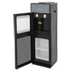 JUUTALK Fontana per acqua calda e fredda a 3 temperature, distributore d'acqua con boccione da 5 galloni (18,9 L), potenza 500 W/90 W, con vano portaoggetti, per casa e ufficio, grigio