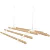 Monster Shop Stendibiancheria da soffitto con puleggia a 6 listelli da 0,9 m color avorio Maid Traditional montato asciugatrice per vestiti stendibiancheria vittoriana supporto per bucato rack per asciugatura