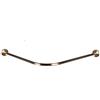 QYSM Asta di Tenda for Doccia in Bronzo Curvo Asta for Tende telescopiche Acciaio Inossidabile A Square A Acciaio INOSSIDATO Bastone per Tende (Size : 110-110cm)