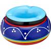 MIJOMA Posacenere antivento blu, design Fiesta, diametro 11 cm