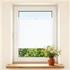 HOMEDEMO Tenda plissettata Klemmfix senza foratura, Bianco, 55x140cm(LxH), plissé avvolgibile per finestra con staffe a morsetto, protezione dalla vista e dal sole, tende per finestre e porte