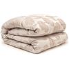 PARAMAISON Trapunta Matrimoniale Invernale Raso Elisbeth, 270 x 270 cm, Design Piazzato Jaquard, Invernale, Anallergico, King Size, 350 gr/mq, Cipria