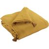 Mylittlebed Edredon Dessus de lit L'Effet Papillon 90x200 cm - Copriletto 100% Gaze di Cotone con Finitura a Nappe [ Dessus de Lits et Couvre-Lits ] (Giallo Zafferano)
