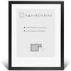 RahmenMax Skane - Cornice per puzzle, 33,5 x 48,5 cm, colore: Nero con venature, sfondo bianco, vetro sintetico trasparente