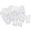 BELLE VOUS Ghiaccio Finto Cubetti (100pz) Ghiaccio Finto per Decorazioni Acrilico da 19 mm - Pietre e Cristalli Gemme Decorative per Matrimoni - Pietre Decorative per Vasi, Tavola, Fotografia, Cucina