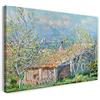 Printed Paintings Stampa su tela (60x40cm): Claude Monet - Cottage di giardinieri a Antibes