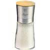 Bisetti - Macinasale in Vetro e Acciaio Inox, Finitura in Legno Naturale Oliato, Taglia Unica