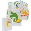 Dalber lampada applique da parete per bambini Happy Jungle Camaleonte animali della giungla
