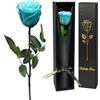 Yamonic Rosa Stabilizzata Regalo Donna,Rosa Eterna con Steli Regalo per Donne Compleanno,Idee Regali per Lei,Regali Mamma Natale San Valentino Festa della Mamma,Vera Rosa