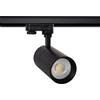LEDKIA LIGHTING LEDKIA Faretto LED Binario Trifase 30W Regolabile Mallet Nero 4000K Bianco