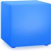 blumfeldt Shinecube XL - Lampada da Giardino, Cubo con Illuminazione LED a 16 Colori, Dimensioni: 40x40x40cm, modalità: Strobo, Flash, Dissolvenza, Liscia, Impermeabile, Telecomando, Batteria, Bianco