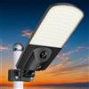 Adewalk 2026 Pannello Ultra Sottile Lampione Solare LED Esterno senza Telecomando, 3000LM, Sensore Radar 12m, IP67 Impermeabile, 135° Regolabile, Lampada Stradale Solare per Giardino Garage Strada