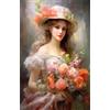 Starnearby Diamond Painting Donna Elegante Grandi Dimensioni 5D Diamond Painting Kit Completo Grande Artigianato Pittura Mosaico con Diamanti Rotondi Pittura Diamante 5D Fai da te 40x60cm