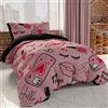 PETTI Artigiani Italiani - Set Copripiumino Una piazza e mezza 200x200 cm (2 Federe 75x50 cm Incluse), Copripiumino in Microfibra per la Cameretta Bambino e Bambina, in Stampa Digitale