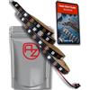 AZDelivery 5M WS2812B - Striscia LED RGB, 30 LED/m, 30 pixel/m, con 5050 SMD LED, IP20, colore nero, non impermeabile