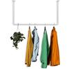 RSR Hangers - Appendiabiti in design industriale per soffitto bianco | Larghezza 100 cm x Altezza 70 cm | Appendiabiti a soffitto | Asta appendiabiti | Montaggio a soffitto | Camera da letto |