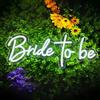 QLKGWEA Insegna al neon con scritta Bride to be, decorazione per matrimoni, matrimoni, cerimonie, sfondi per ricevimenti, 41,9 x 16,5 cm