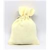 Publilancio srl 24 PZ Sacchetto Cotone Portaconfetti Giallo 12x9 cm BOMBONIERA