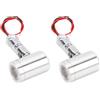Wifehelper Mini Faretto LED 2 Pezzi, 12V 1W Luce da Incasso con Angolo 30° | Fascio luminoso da 30° per valorizzare gioielli o vetrine, corpo in alluminio antiossidazione, ideale per scale