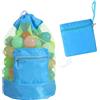 LXYYDS Borsa da Spiaggia, Borsa Porta Giochi Spiaggia Grande e Pieghevole, B-orsa Porta Giochi da Spiaggia, Rete Giochi Mare, Per Sabbia Nuotare e Piscina e Deposito Giocattoli Bambini da Sabbia e Acqua
