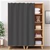 GZGLZDQ Tendine Sottolavello Cucina con Binario Scorrevole, Autoadesivo per Mobili, Microfelpa Cucina Scorrevole, per Armadi, Scarpe, Librerie(Dark gray,80 x 60 cm)