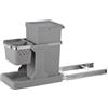 EKO - Pattumiera Rimovibile da 24 Litri - Doppio Riciclaggio sotto lavello - 2 Scomparti 20 L+4 L - Silenzioso e Morbido - Maniglia e Anello Rimovibile - Dimensioni 25,5 x 44,5 x 45,7