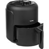Huslog Friggitrice ad aria calda 2,3 l 1000 W | Frittura senza olio con timer da 0 a 60 minuti | Antiaderente, antiaderente, antiscivolo | Mini friggitrice a risparmio energetico per 1-2 persone